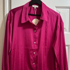 Chenault Fuchsia Button-Up Shirt